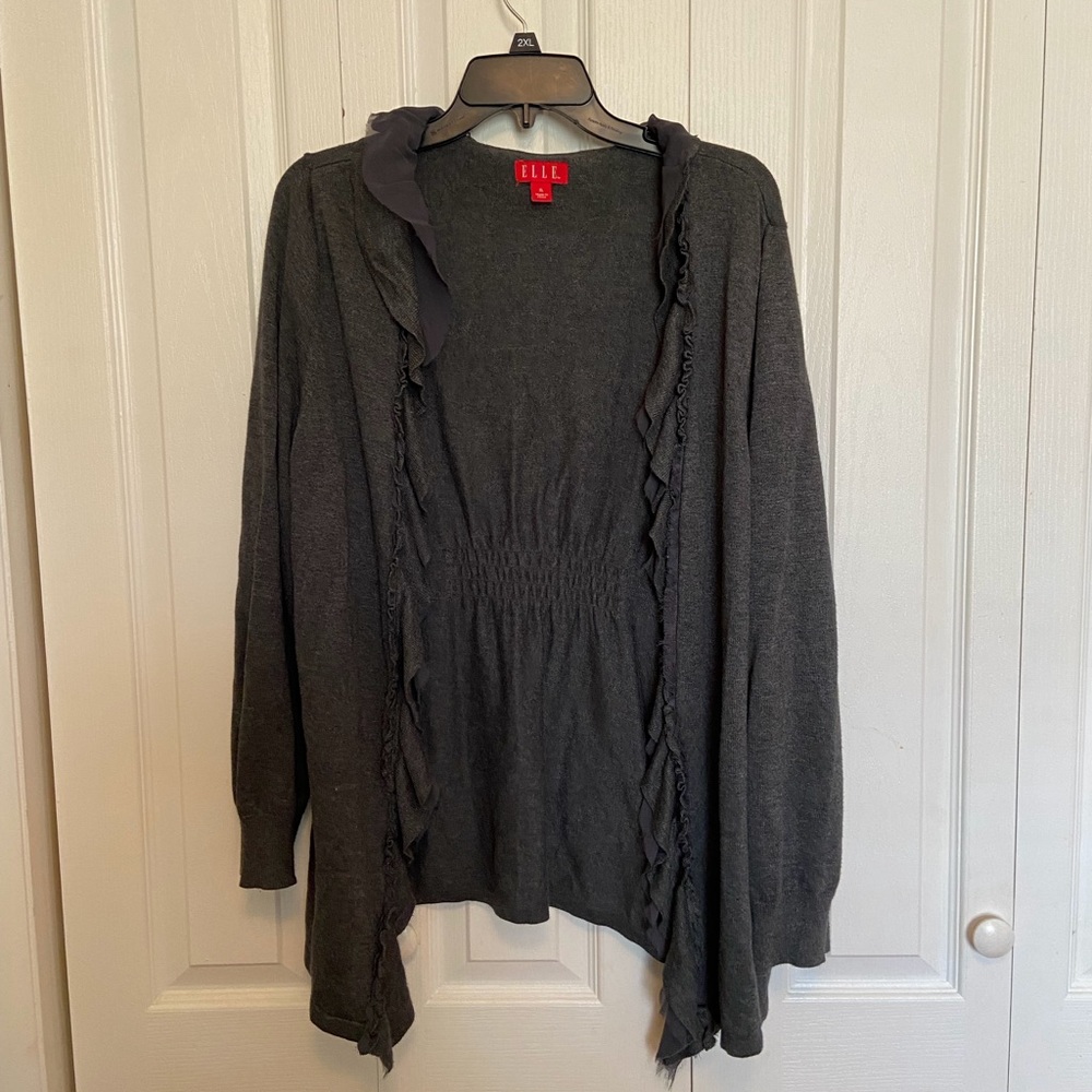 Elle Ruffle Cardigan - Picture 1 of 4